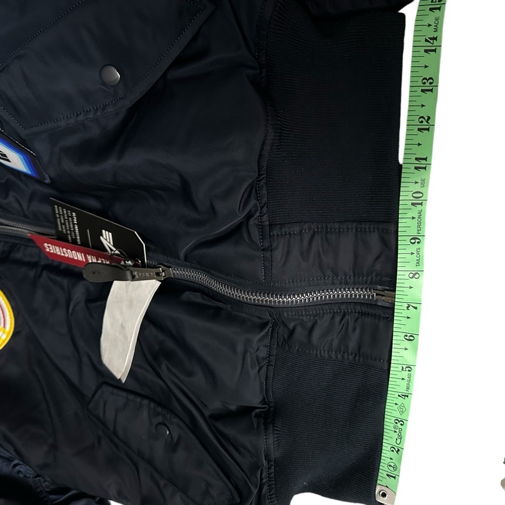 Alpha Industries x NASA MA-1 Reversible Flight Jacket NWT MEDIUM Replica Blue - Picture 10 of 16